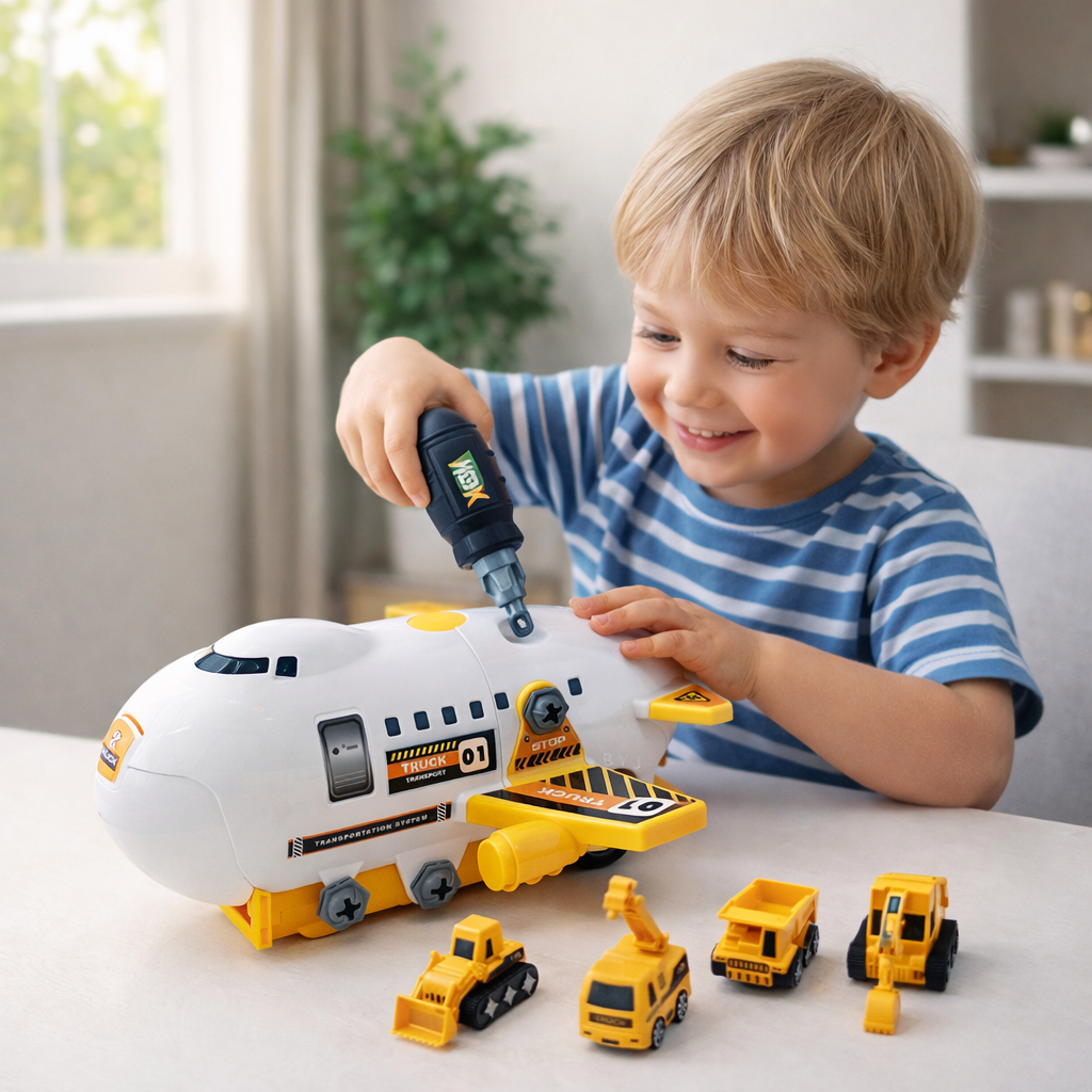 Diy Freight Construction Team Cargo Plane 3+
