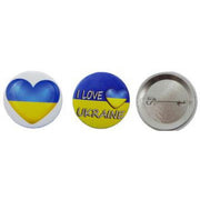 Metal Badge I Love Ukraine