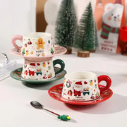 Christmas Mug With Saucer