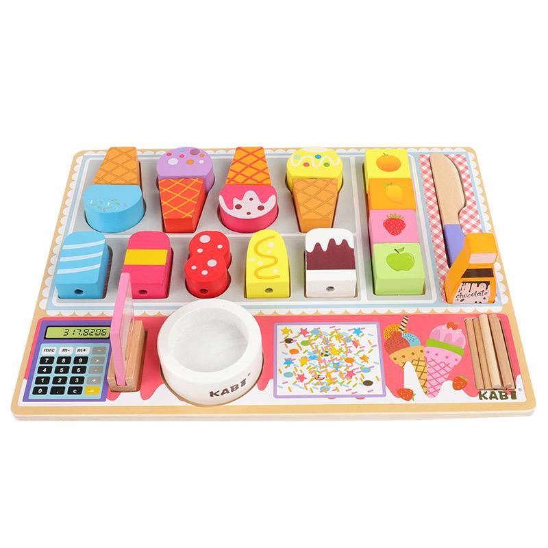 Wooden Ice Cream Shop Pretend Play Set | 36M+