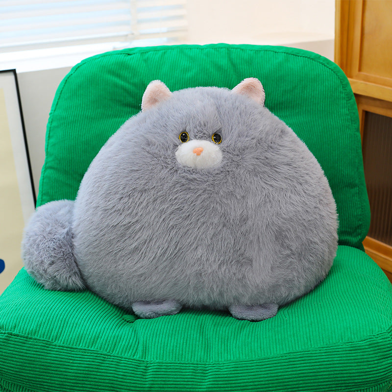 Chubby Cat Plush Pillow Super Soft 35 cm