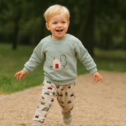 Nice Set For Baby Boy Farm Design Size 0-9 Months