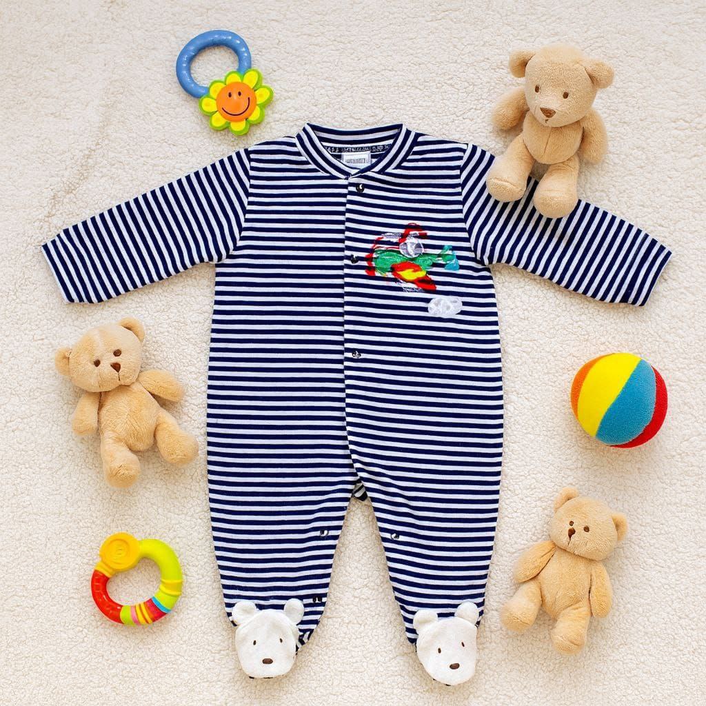 Jumpsuit For Baby Boy Plane Design 0-12m