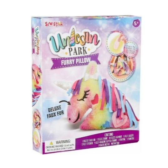Unicorn Park Furry Pillow DIY Kit