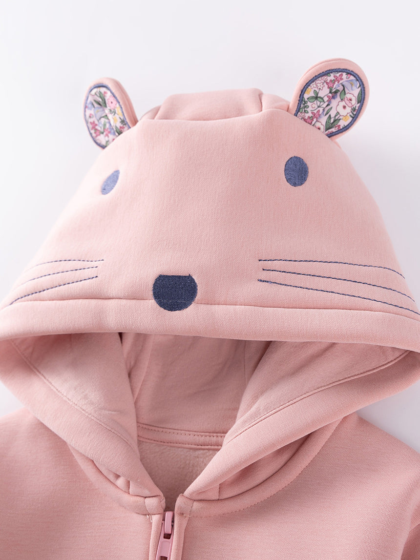 Kids’ Fleece Bunny Hoodie Jacket | 2–7Y