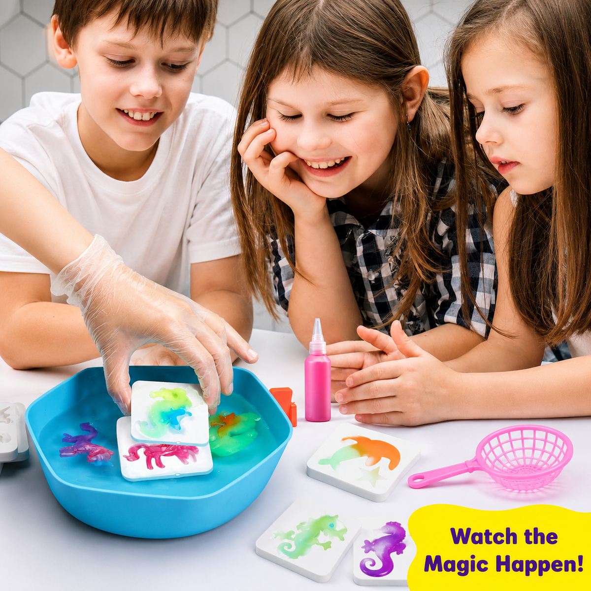 Magic Gel Water Pets DIY Kit – Create Your Own Water Creatures | 6+