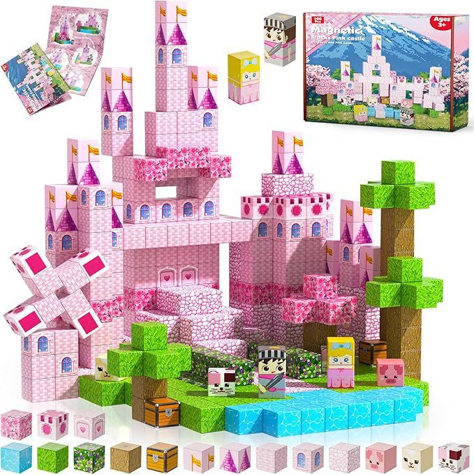 Magnetic Building Cubes Set – 100 Pieces | 3+
