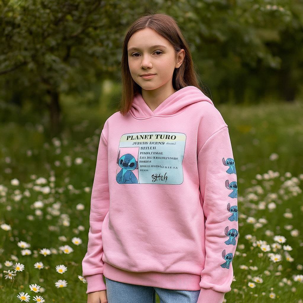 Oversized Stitch Fleece Hoodie S-L