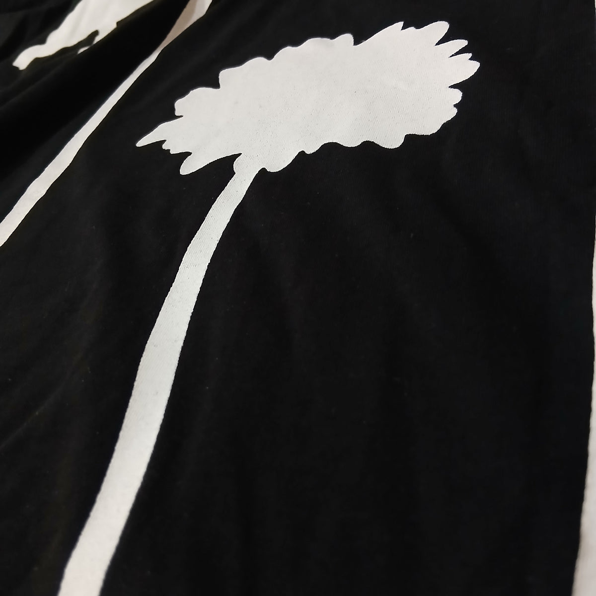 Black Spring Print T-Shirt | M