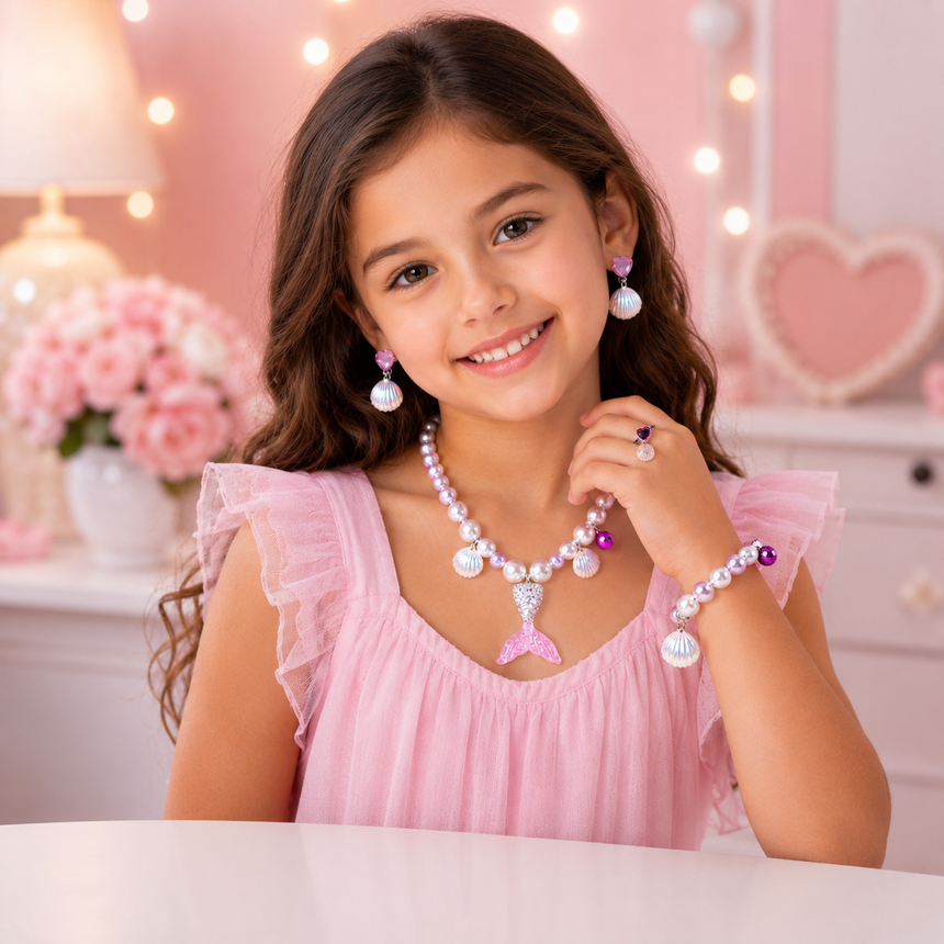 Mermaid Princess Jewelry Set – 3 Magical Colors