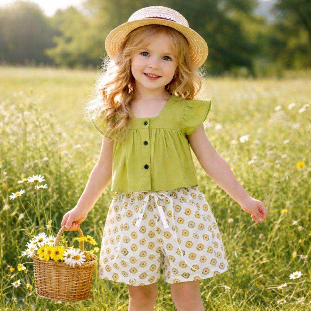 Zara Floral Shorts for Girls | 5–6Y