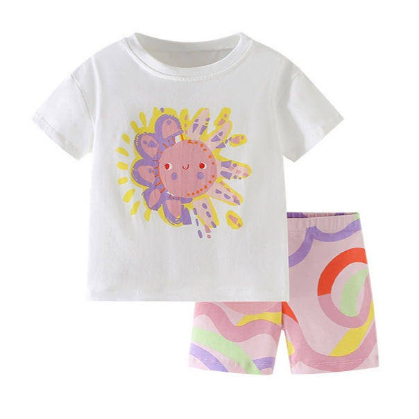 Girls’ Cotton Flower Summer Set / 3–10Y
