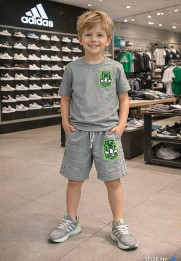 Boys’ Cotton Adidas Summer Set / 7–13Y