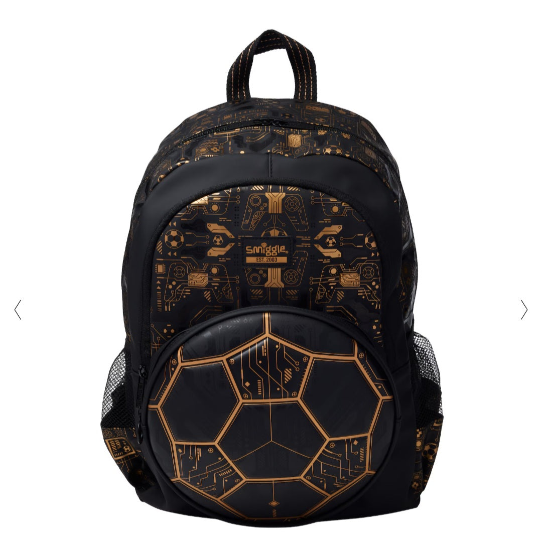 Smiggle Backpack Gold Football | (G1-G3) | 42cm