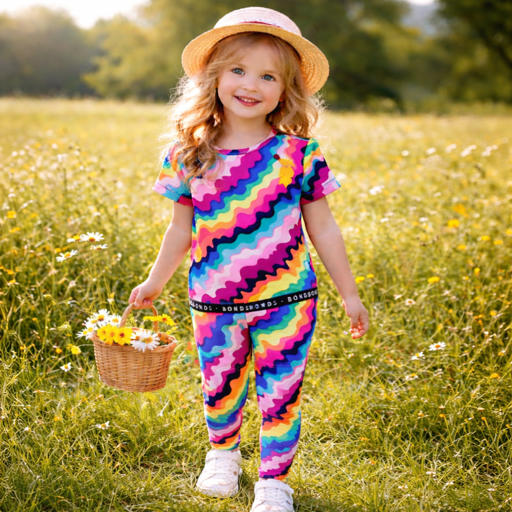 Kids’ Cotton Multicolor BOND Pajama Set | 10–12Y