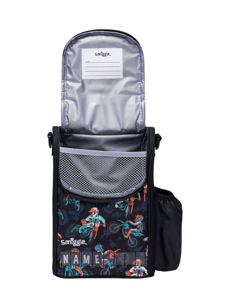 Smiggle Lunch Bag - Motorcycle | Shoulder Straps | 26×18×12cm