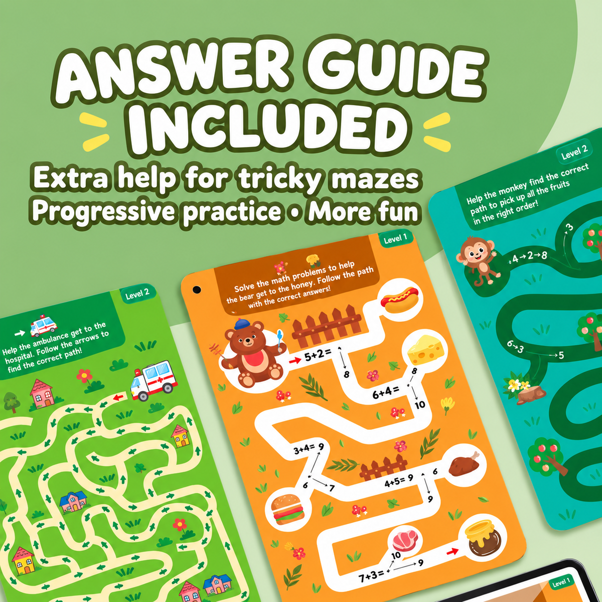 Wipe-Clean Maze Cards for Kids (14×21 cm)
