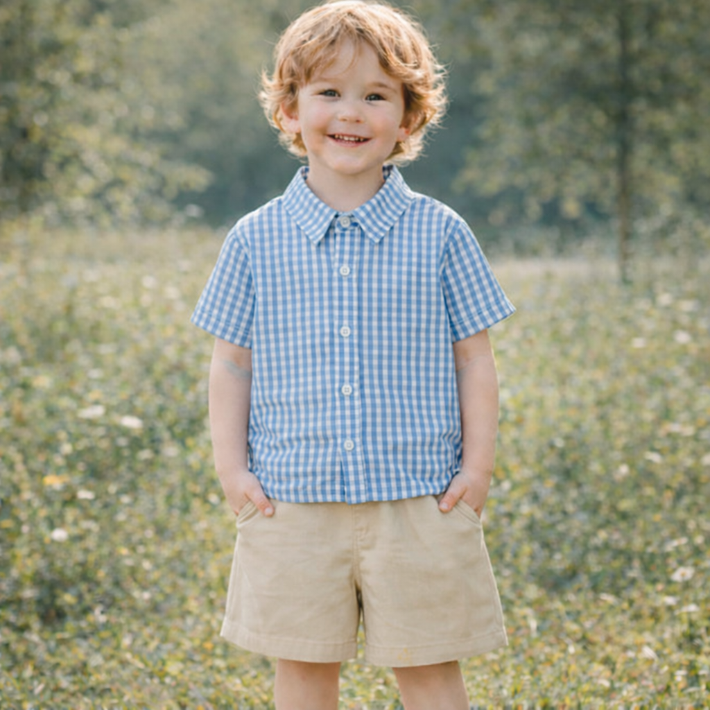 Boys’ Cotton Blue Summer Set / 2–3Y