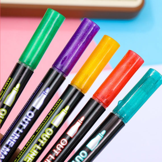 Outline Pen 12 Gel Markers