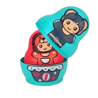 Jouka Joue Cartoon Doll Stacking Animals Toy