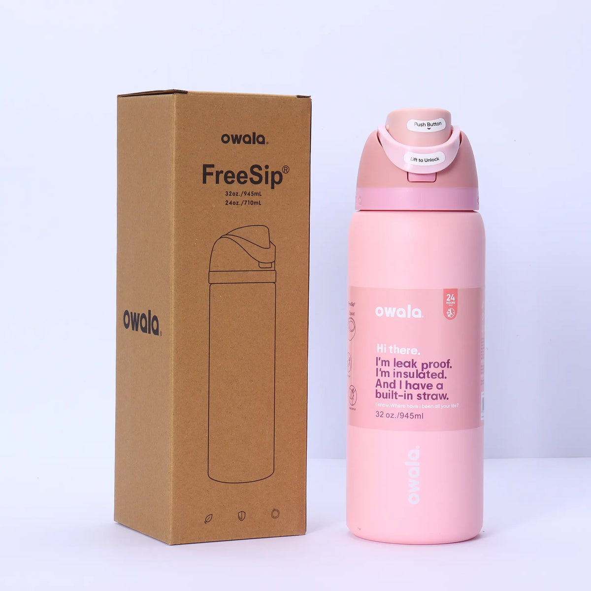 Owala Bottle Stainless Steel FreeSip Leak-Proof 710-950ml