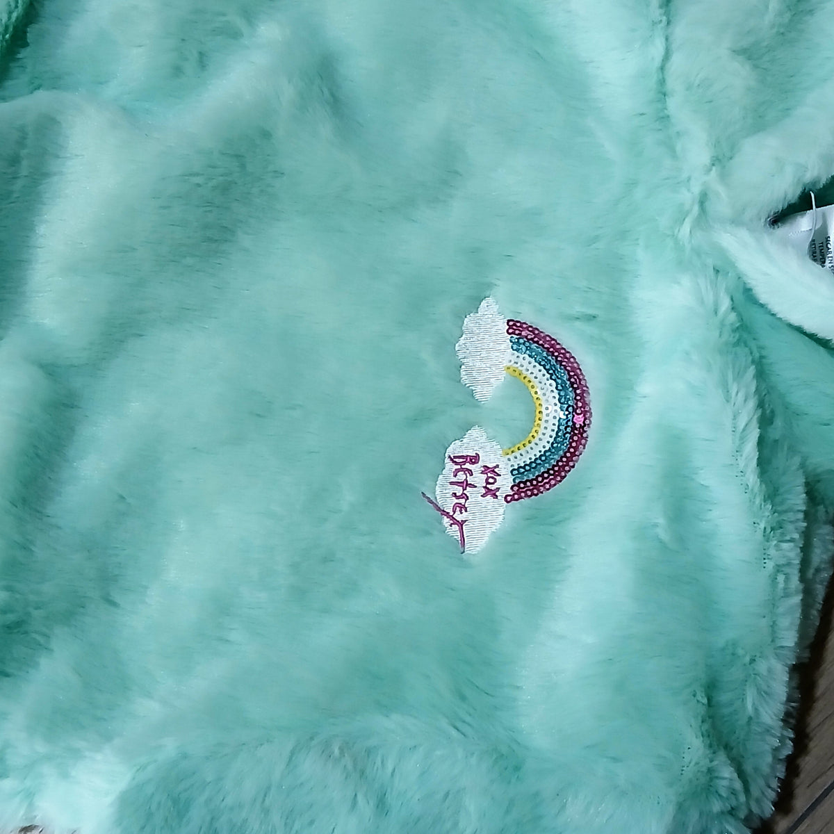 Warm Mint Rainbow Sweater | 5–8Y