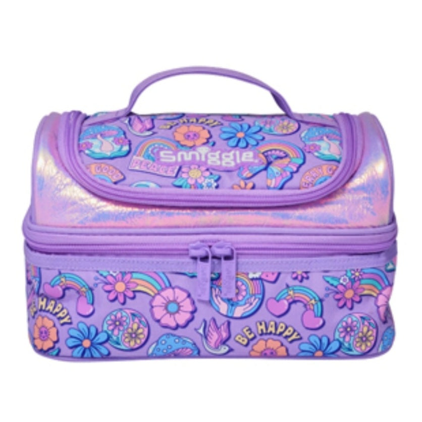 Smiggle Lunch Bag Flower Butterfly 24.5x16.5x15cm