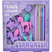 Smiggle Pencil & Eraser Set | Stargazer Unicorn
