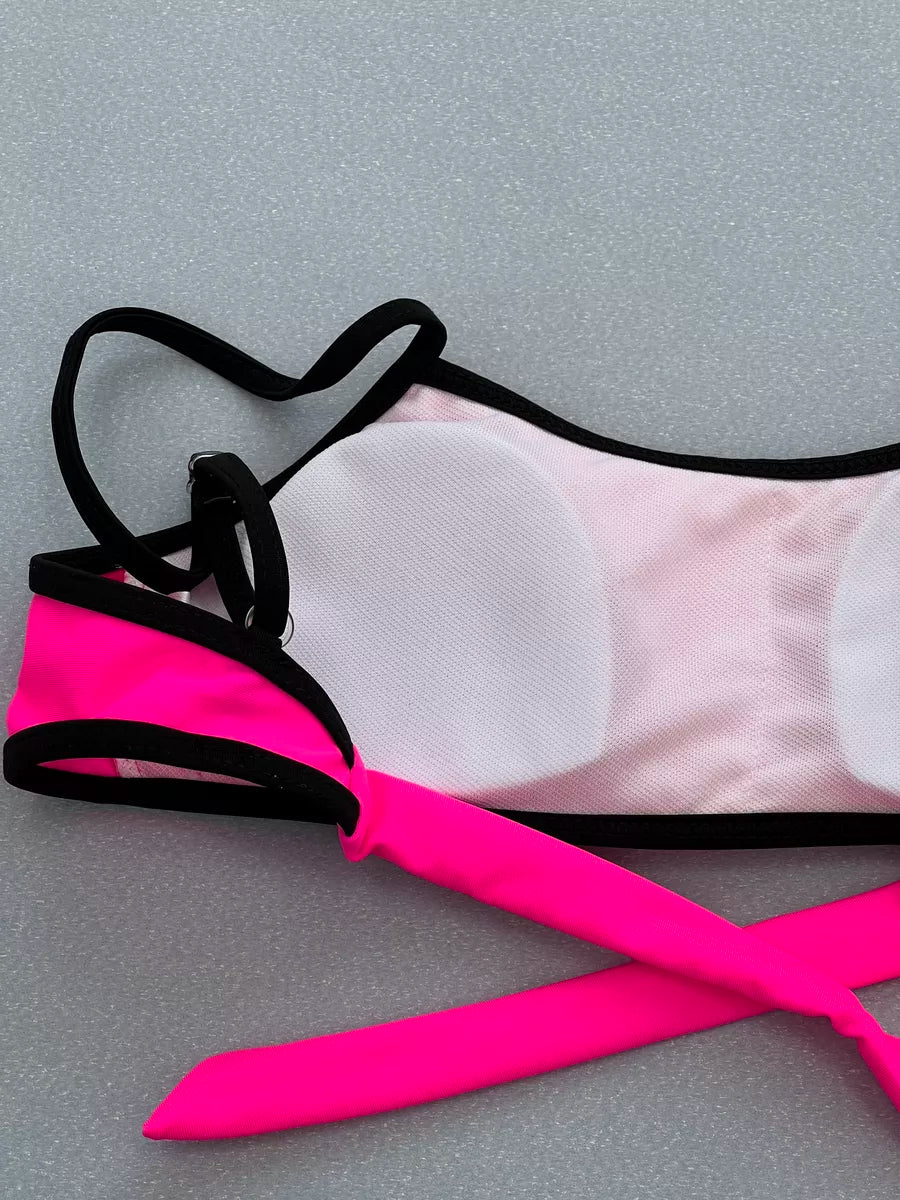 Girls 3pcs Swimwear Set – Fushia | Size 7–12Y