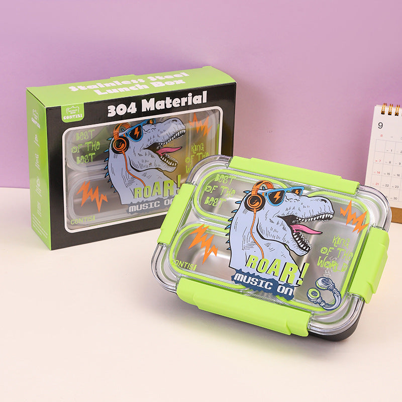 Stainless Steel Cartoon Design Lunch Box