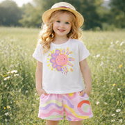Girls’ Cotton Flower Summer Set / 3–10Y