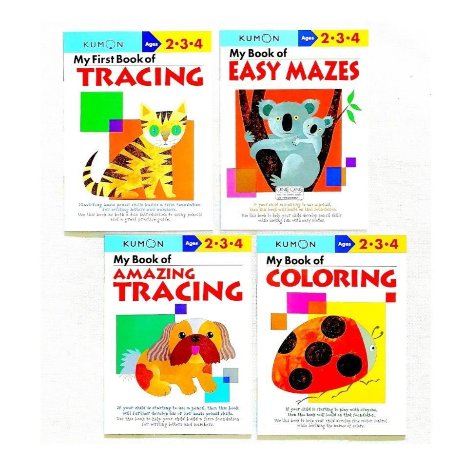 Kumon My First Workbooks | 4 Titles | 2–4Y