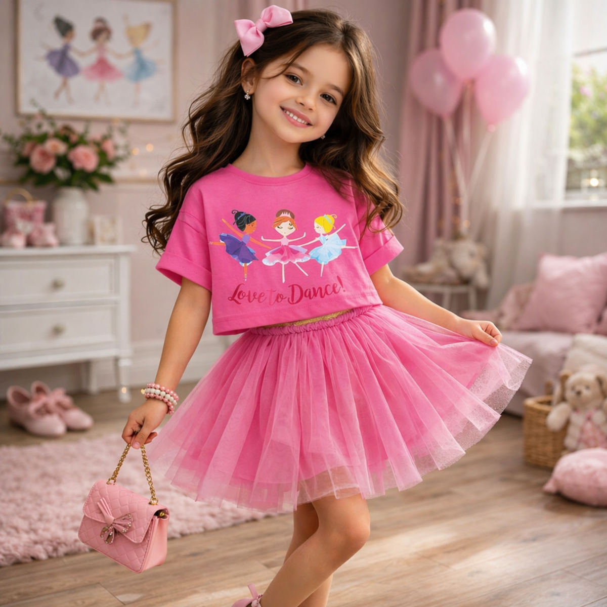 Girls’ Cotton Dance Set / 2–7Y