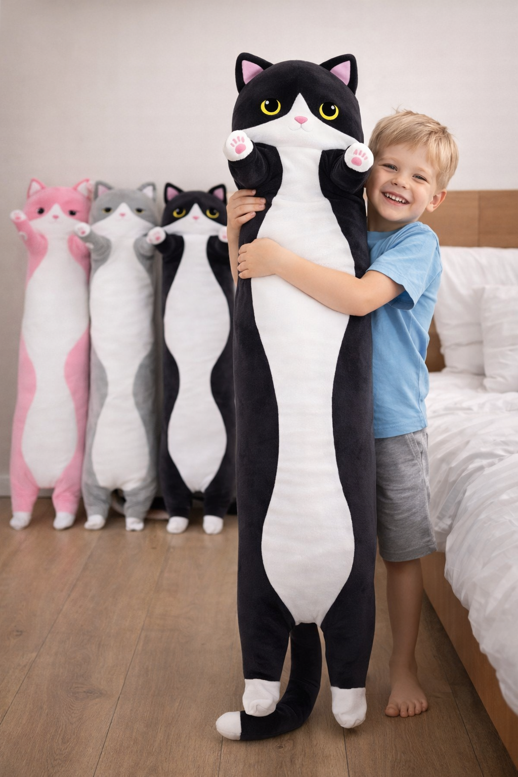 Cute Stuffed Plush Cat Soft | Sleep Hugging Pillow | Extra Size 130cm