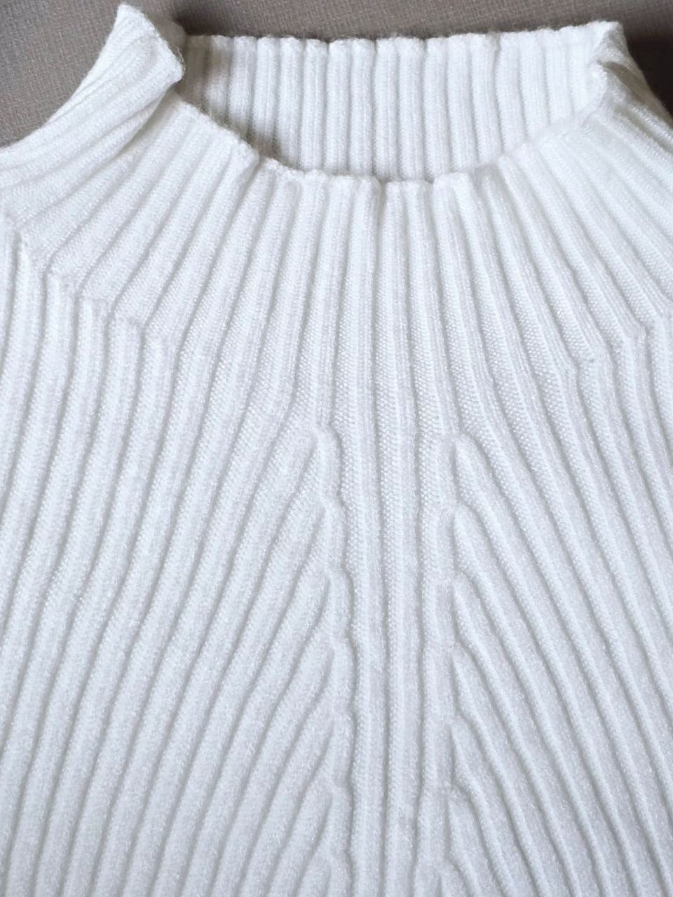 Girls’ Off-White Long-Sleeve Top | 8–16Y