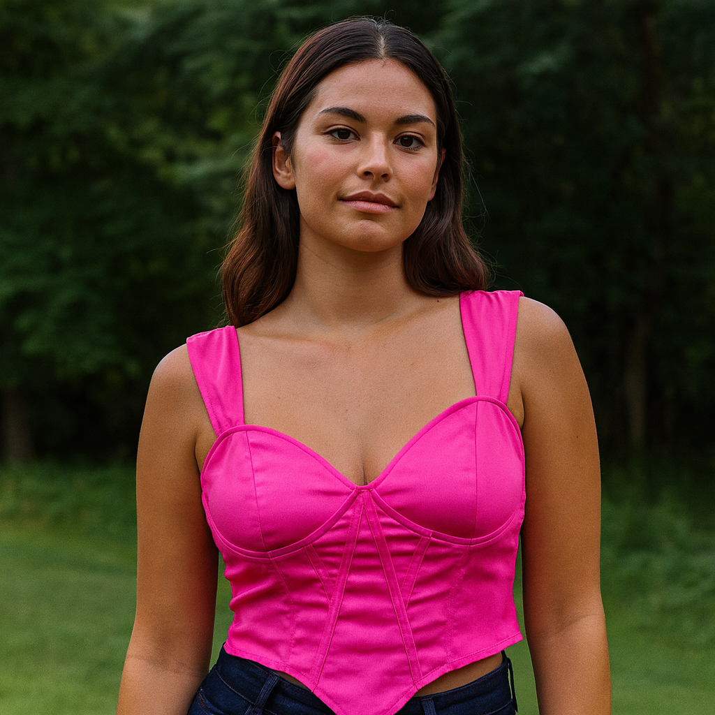 PrettyLittleThing Pink Women's Corset Size M
