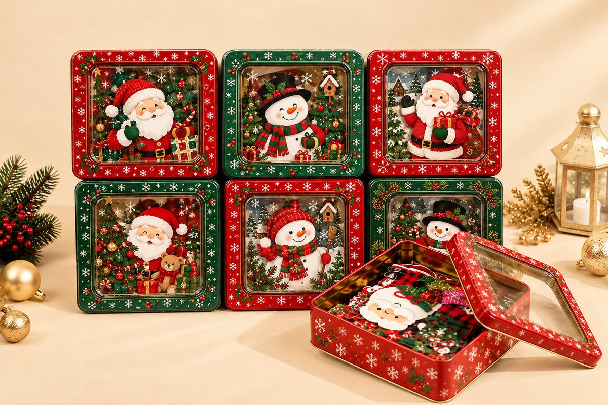 Christmas Tin Box Set of 3