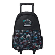 Smiggle Backpack | Light Up Wheels | Black Space | Astronaut
