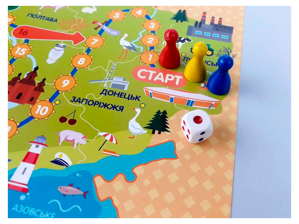 Jouka Joue Traveling Through Ukraine Game Walk Board