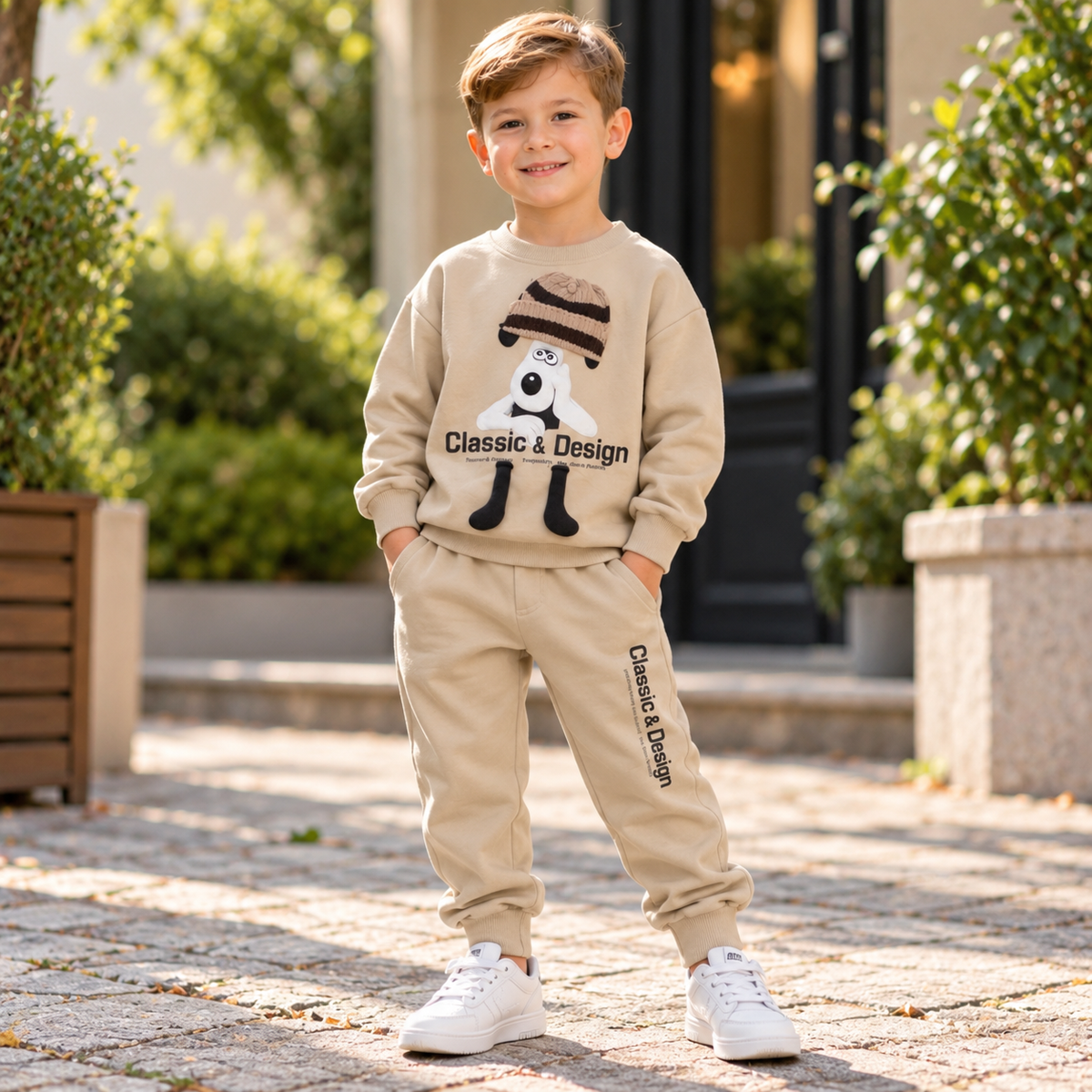 Boys’ 3D Cotton Outfit / 2–5Y