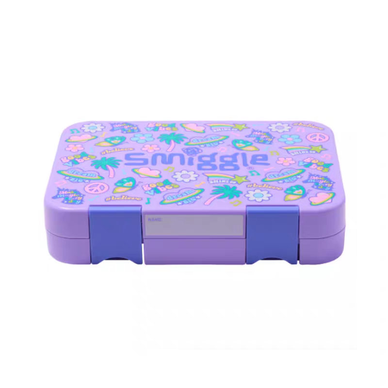 Smiggle Lunch Box - Purple | Space | 21x15x4.5