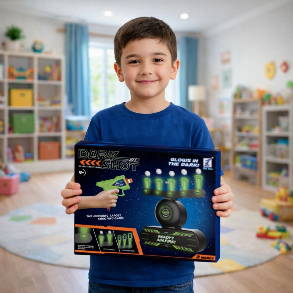 Glow-in-the-Dark Floating Target Shooting Game 2 Blasters 10 Balls