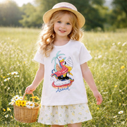 Kids’ Cotton Flamingo T-Shirt | 3–5Y