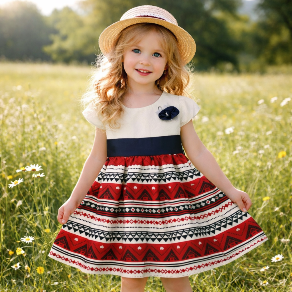 Girls’ Long Dress | 3Y, 7Y & 8Y