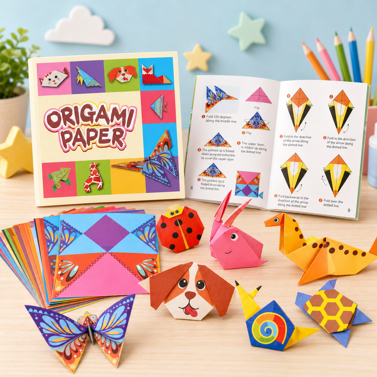 Kids' Origami Paper Craft Kit | 5+
