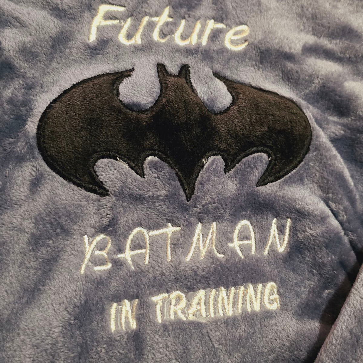 Kids’ Warm Batman Pajama Set – Grey | 2Y