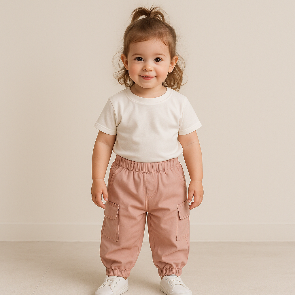 Pink Cargo Pants for Girls | 3–4Y