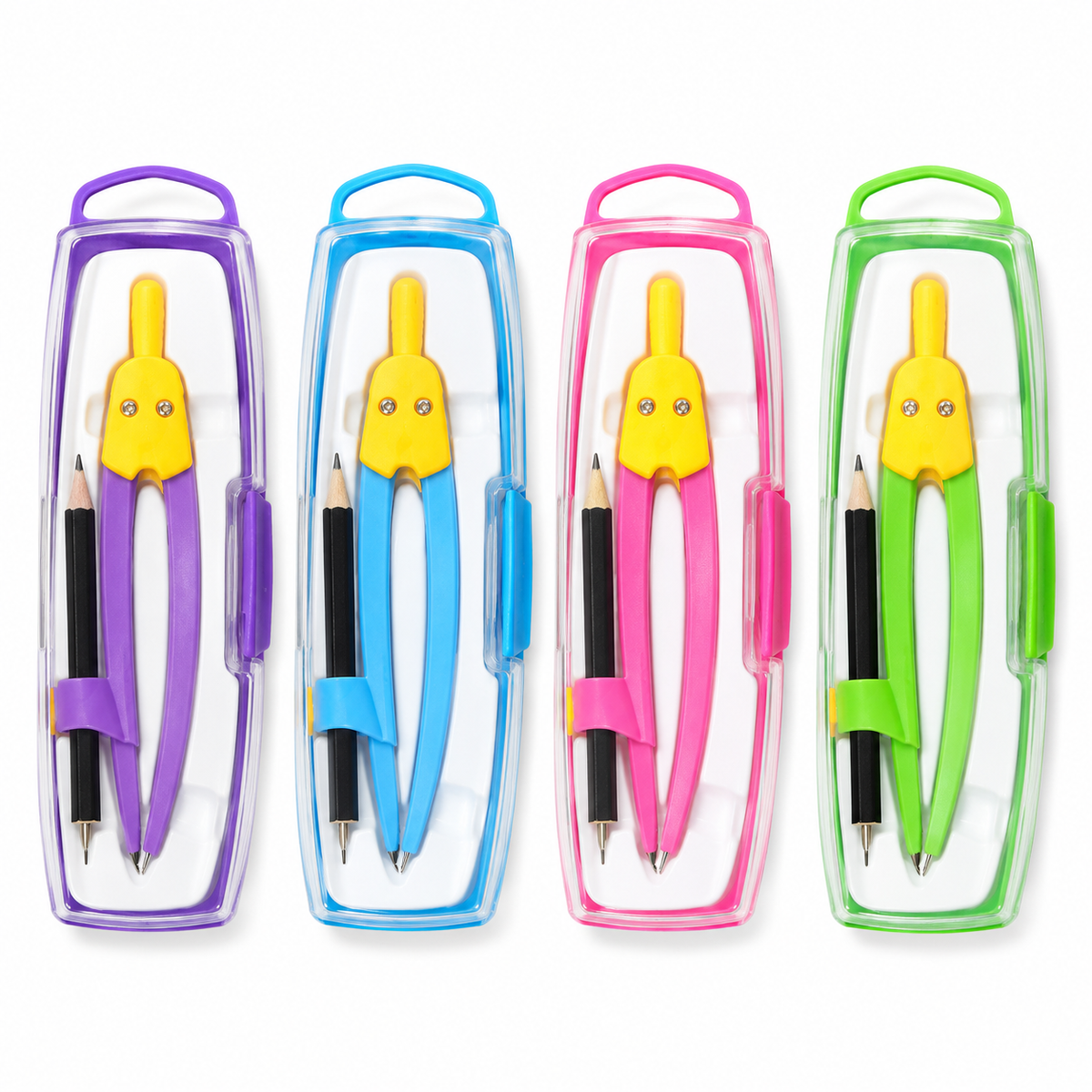 Kids Geometry Compass Set With Pencil And Storage Case
