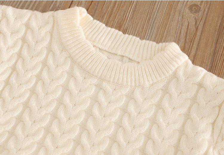 Girls Faux Fur Trim Knit 2-Piece Set 2-7Y