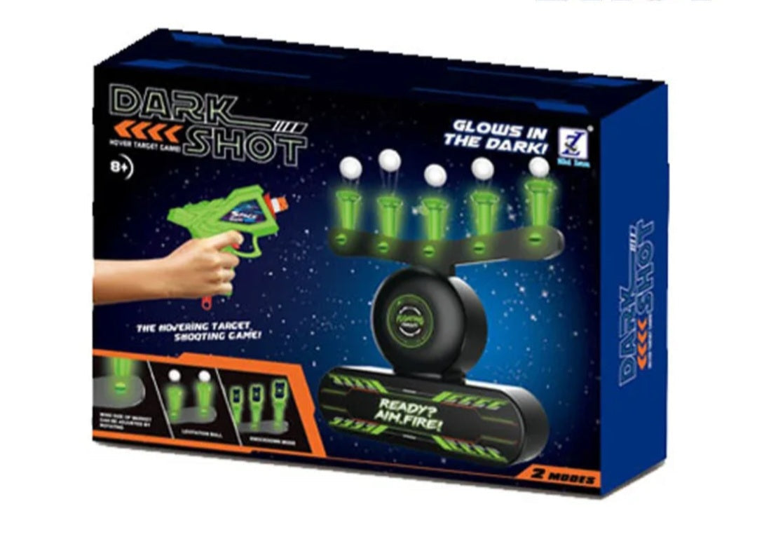 Glow-in-the-Dark Floating Target Shooting Game 2 Blasters 10 Balls
